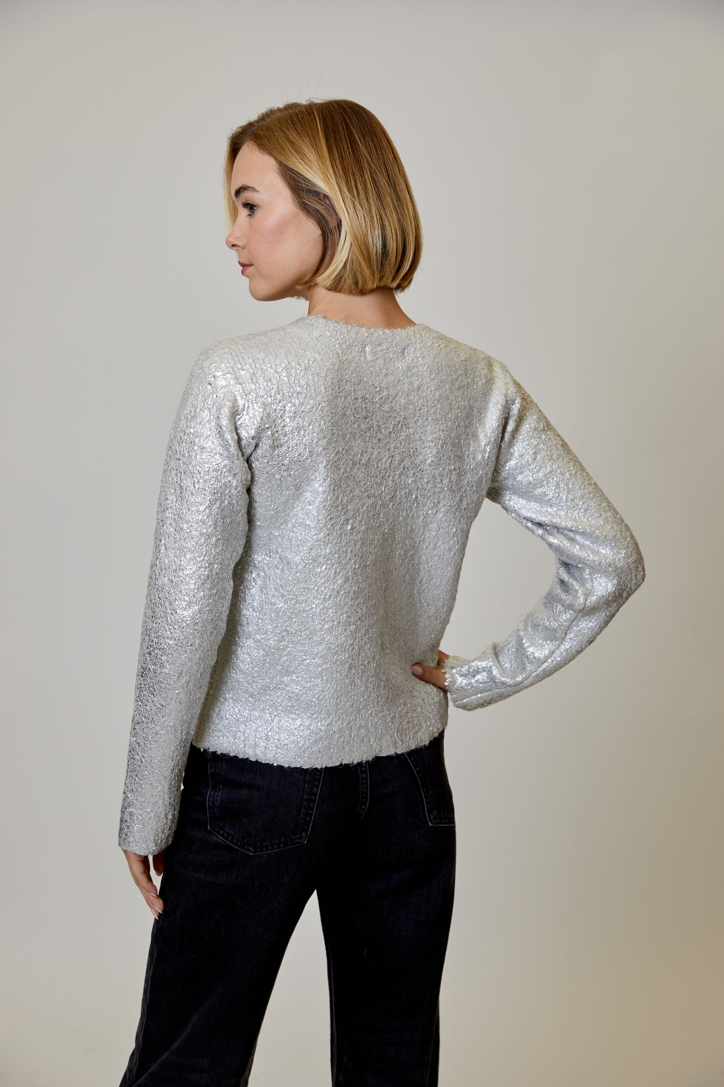 DH Snowbound Metallic Sweater