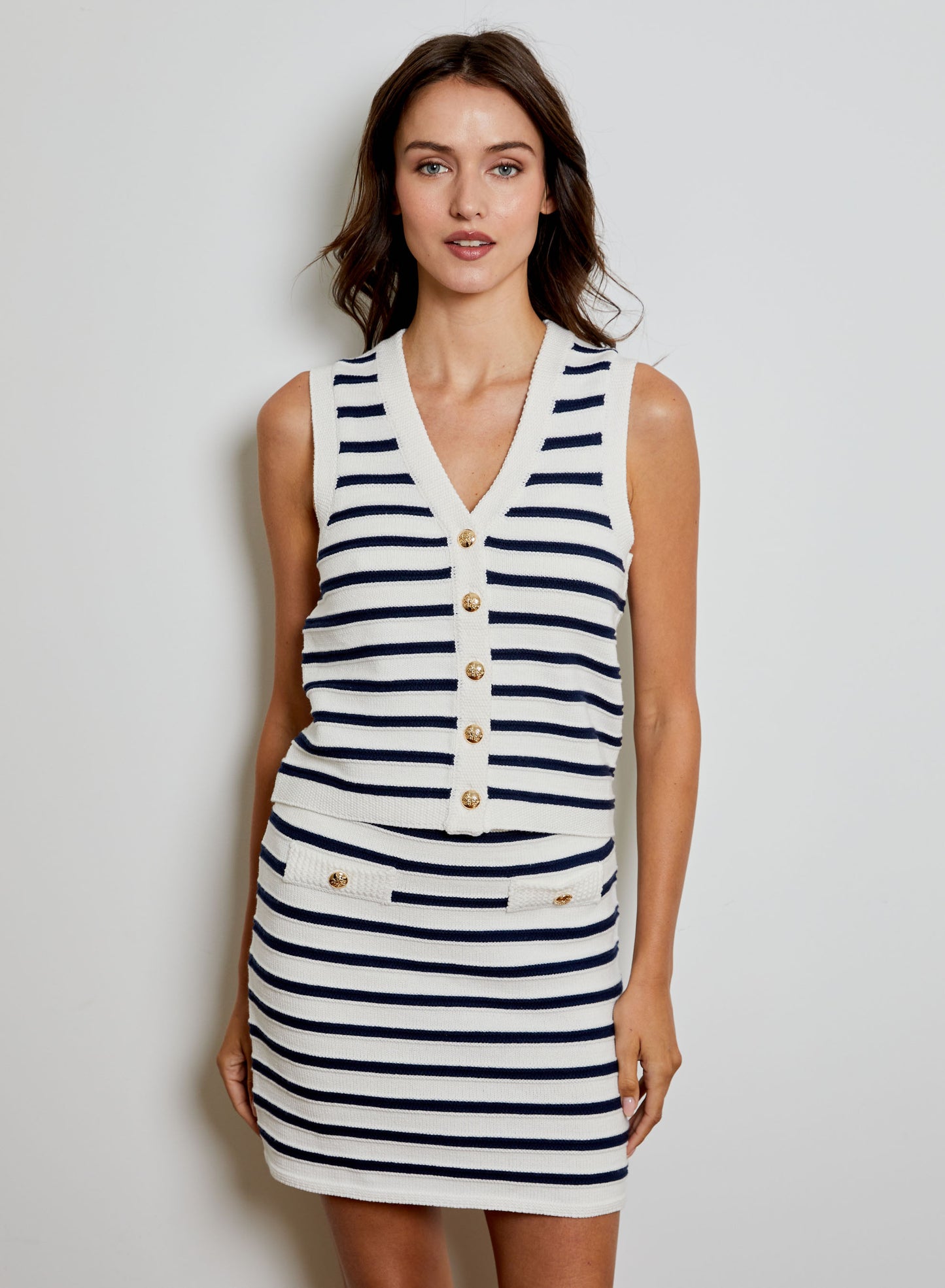 Stripe V-Neck Top