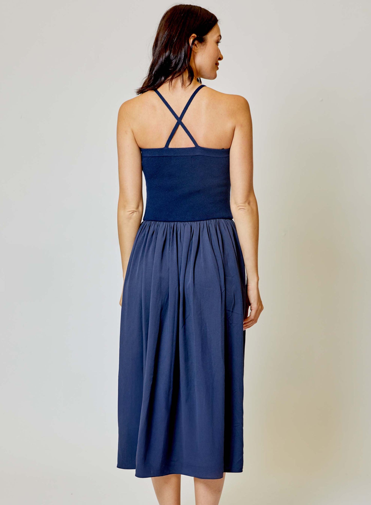 Aime Dress in Navy