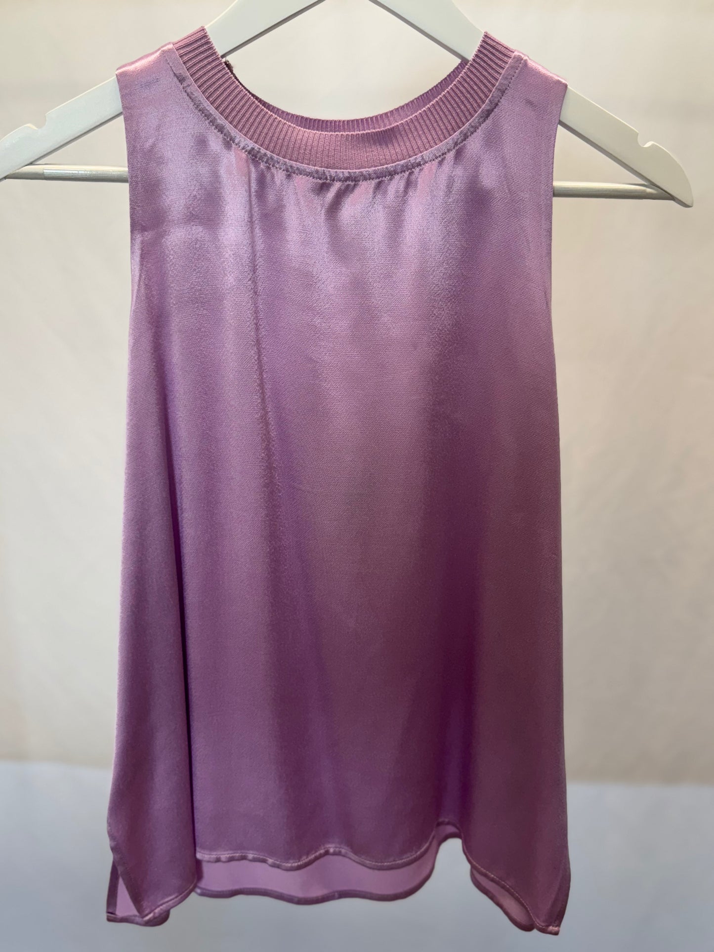 Lavender Silk Tank & Skirt Set