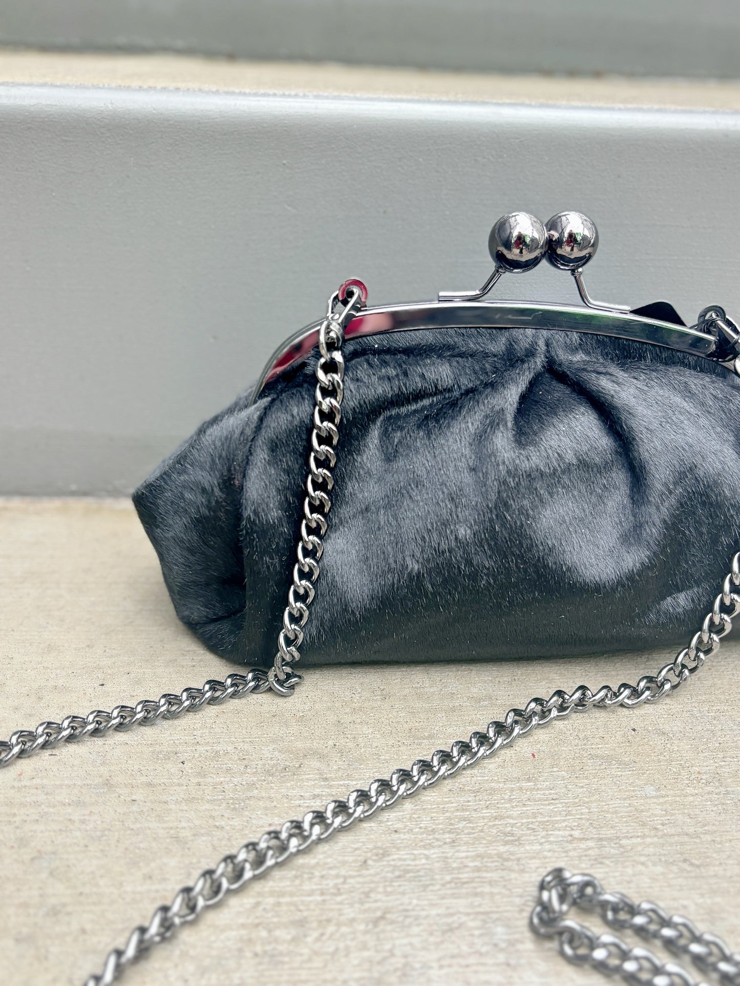 Valentina Fur Mini Chain Handbag