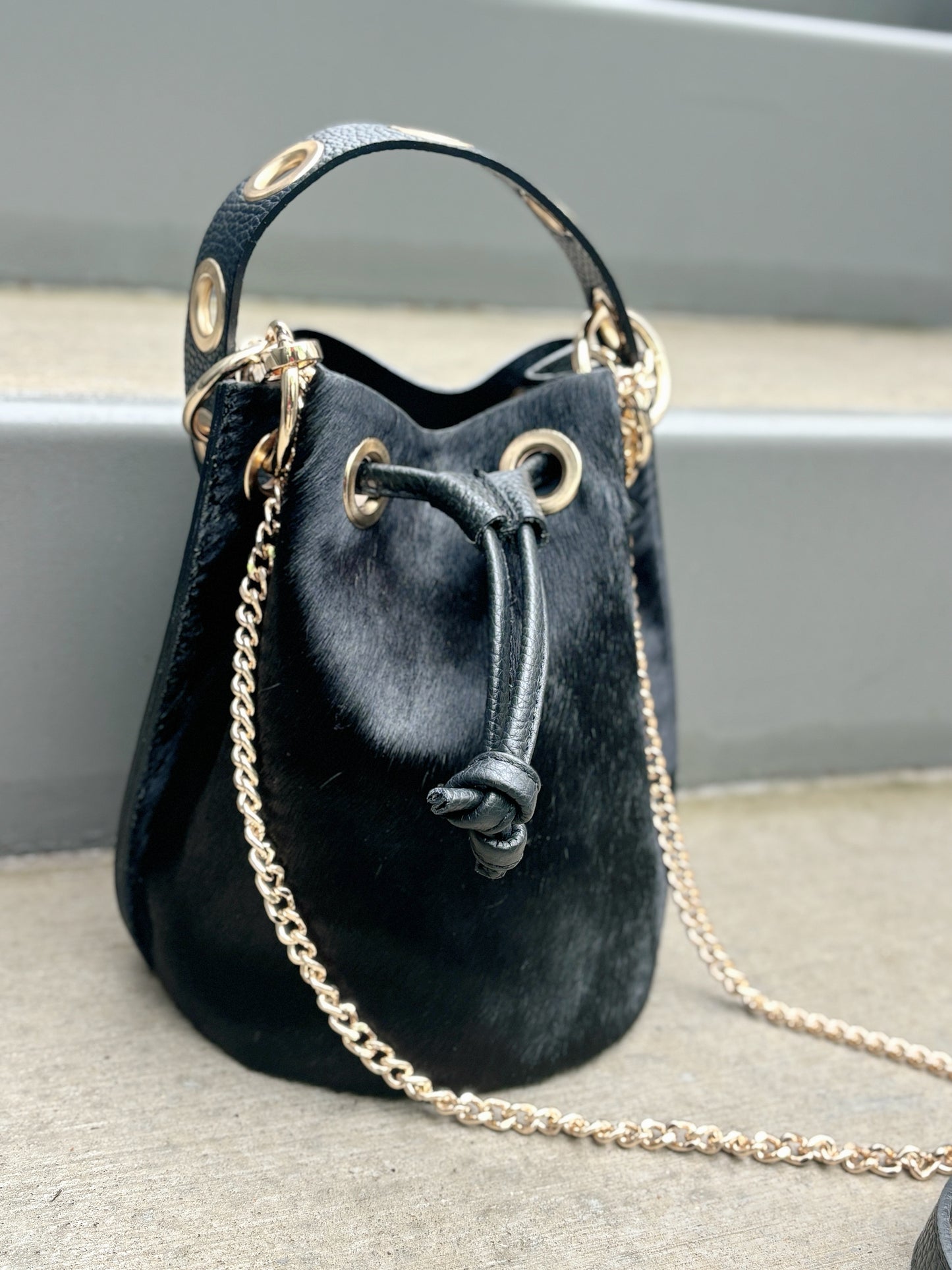 Demi Bucket Bag in Black