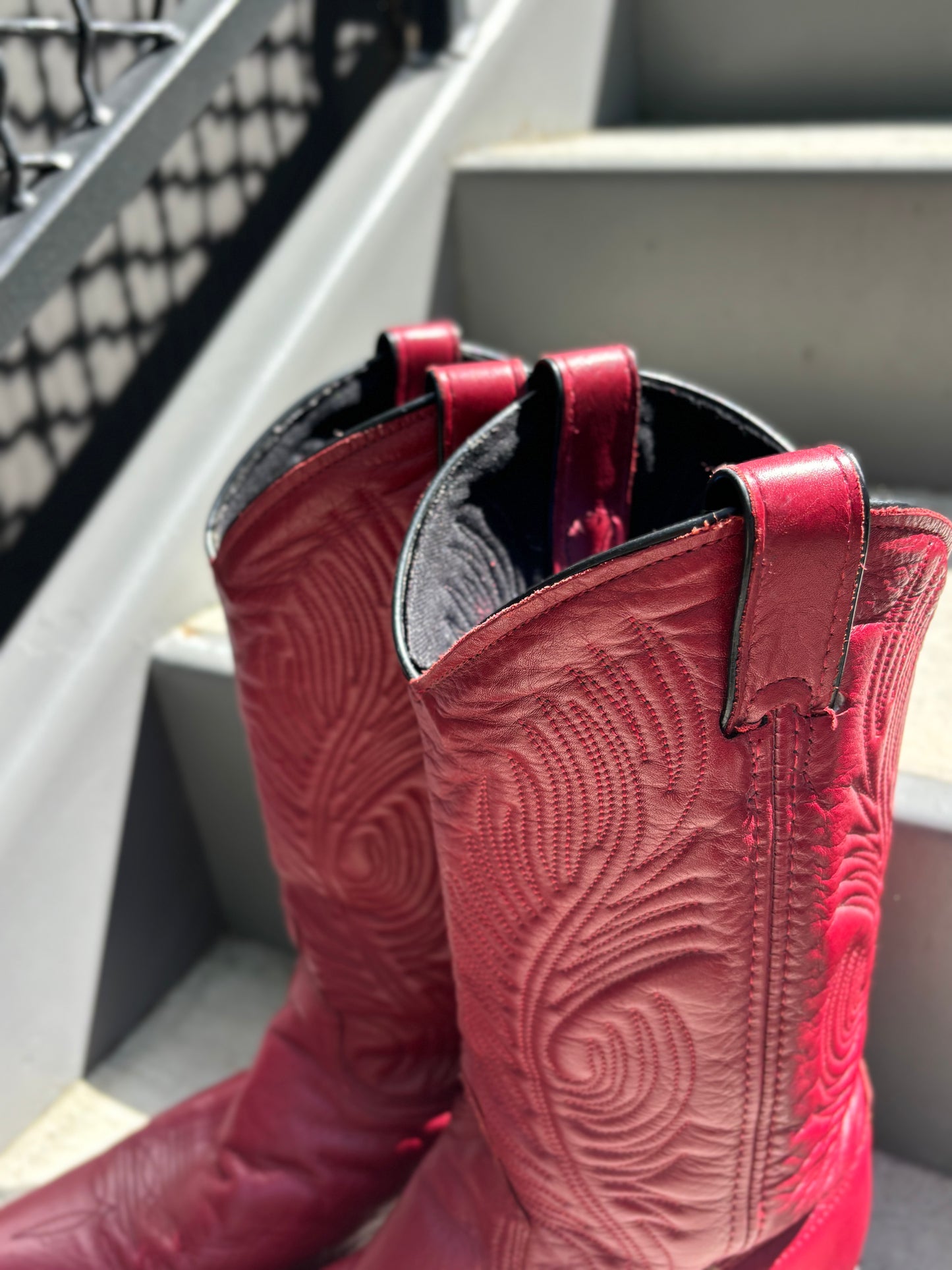 Red Vintage Cowboy Boots