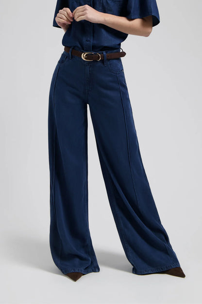 Riley Wide Leg Jean Dark Indigo
