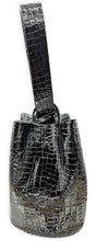 Navigli Bag Glossy Black Croc Patent Leather