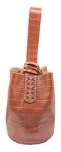 Navigli Bag Brown Croc Embossed