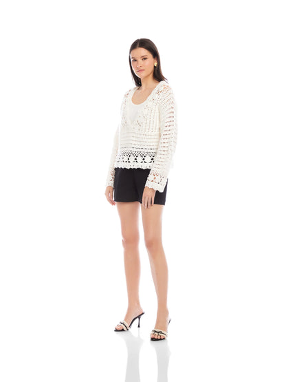 Nila Hand Crochet Pullover