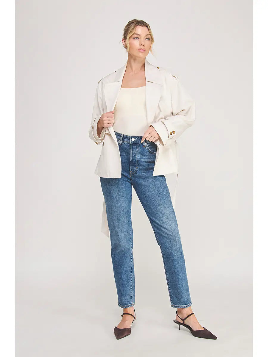 Trench Jacket in Bone