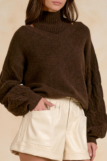 Layered V-Neck Sweater