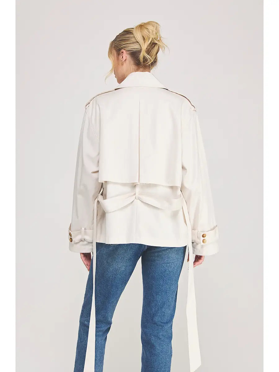 Trench Jacket in Bone