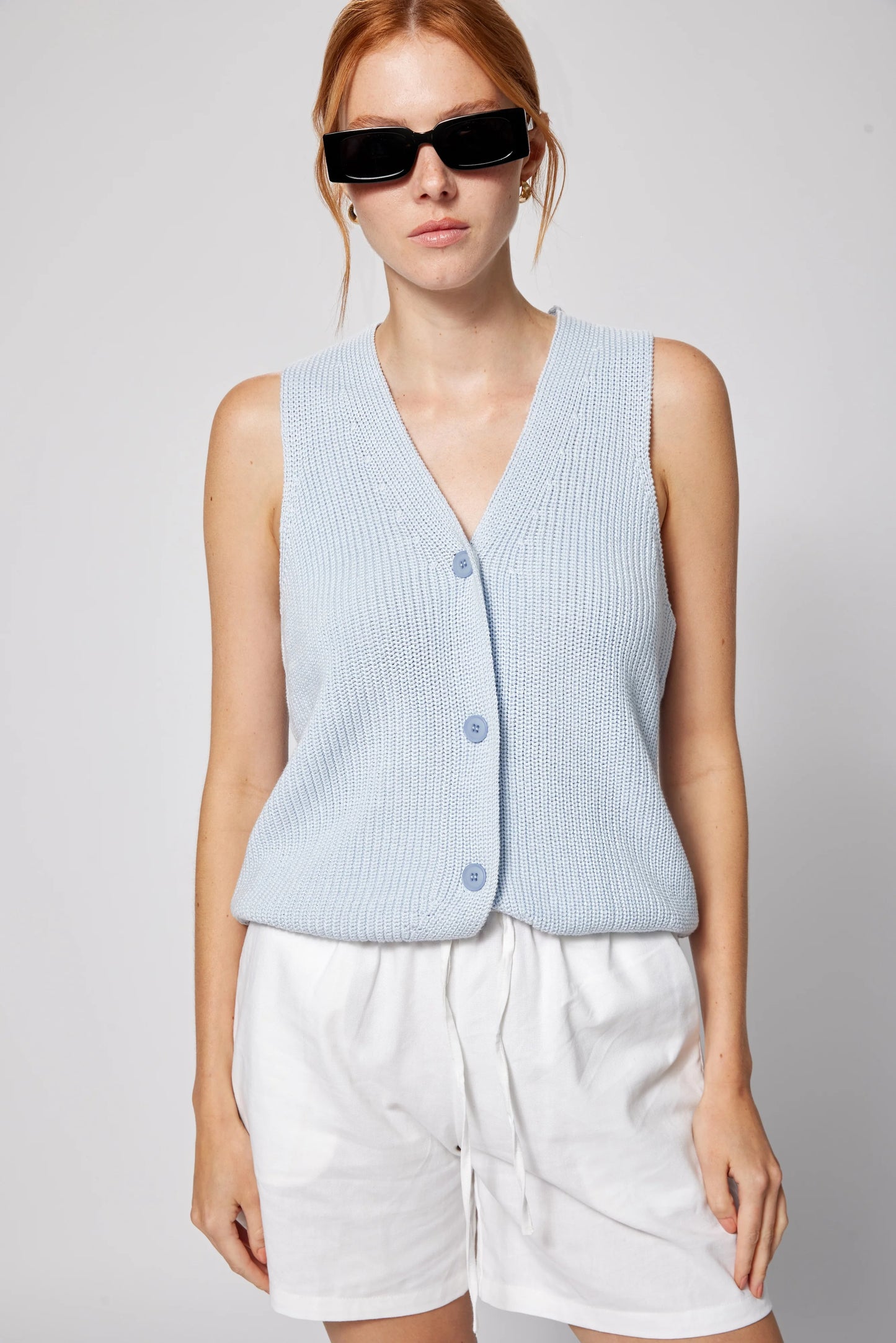 AM Cotton Cashmere Knit Vest
