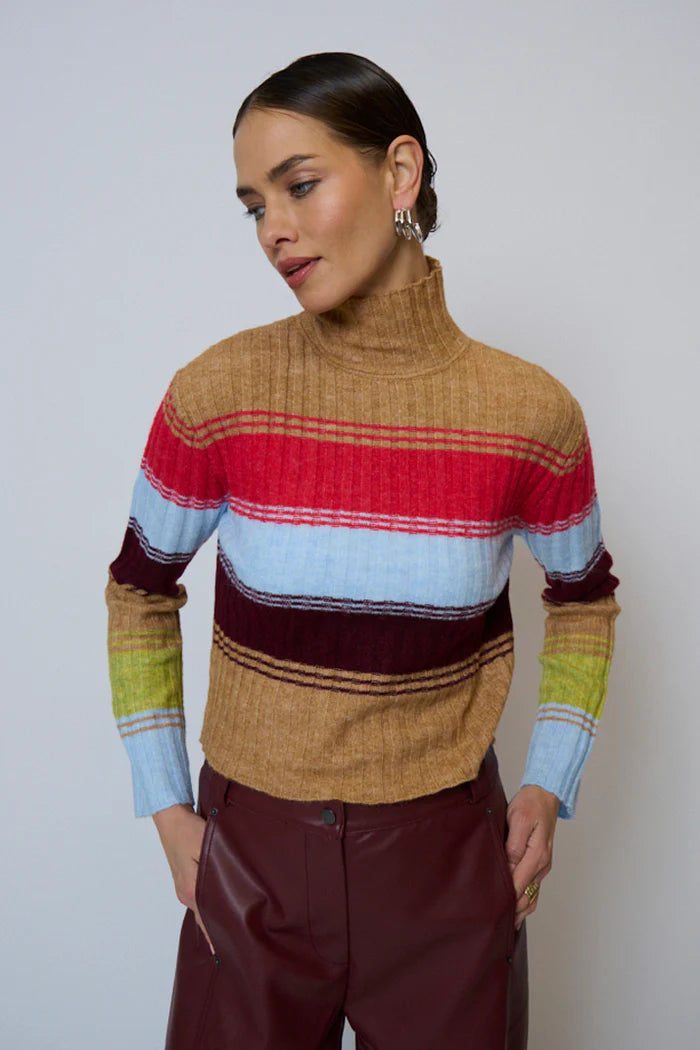 CPW Marley Ribbed Stripe T-Neck