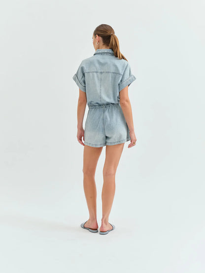 Surfside Drawstring Romper