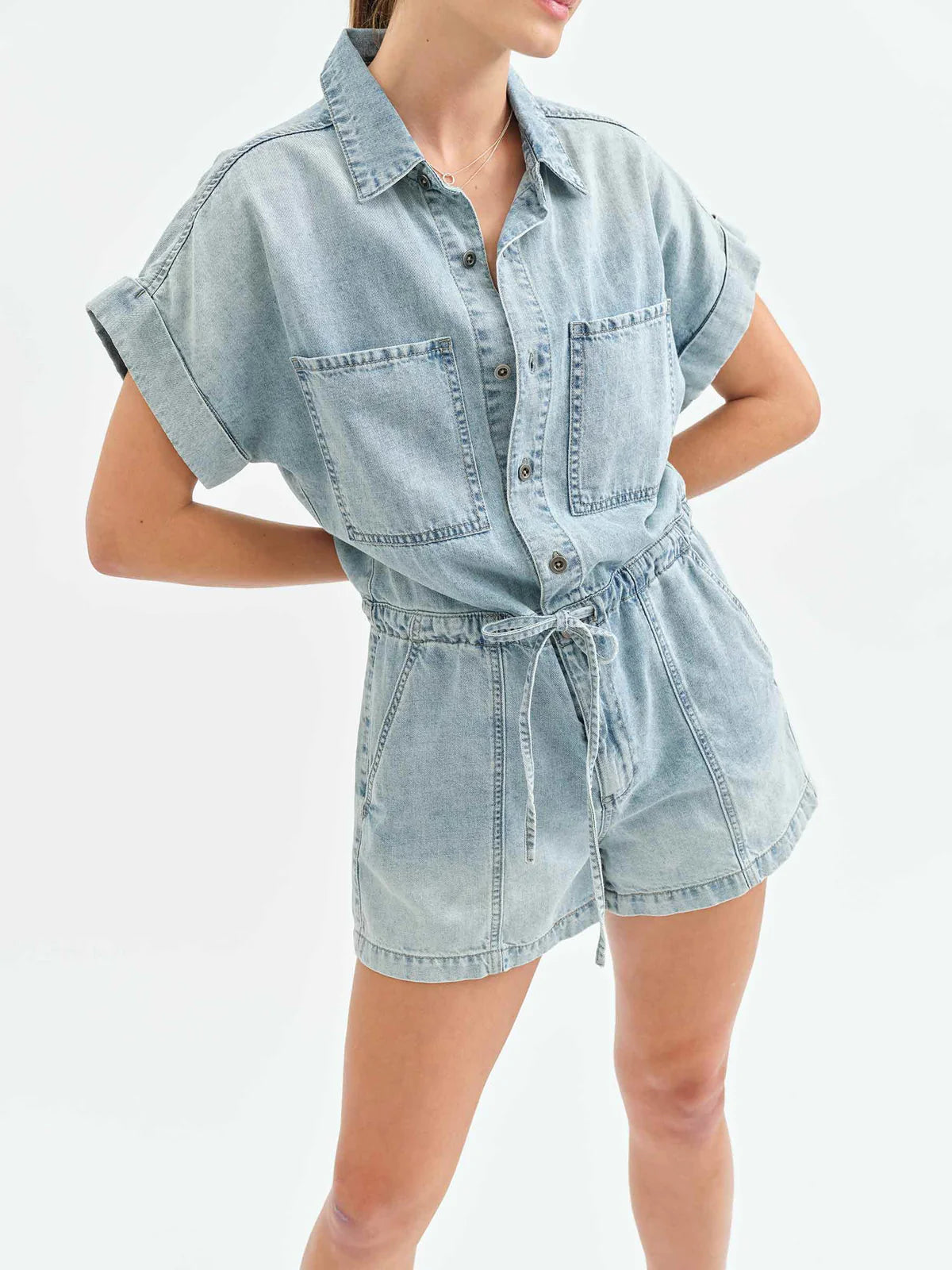 Surfside Drawstring Romper