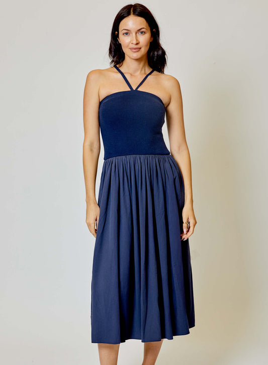 Aime Dress in Navy