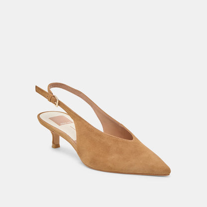 DV Alenna Light Brown Suede Kitten Heel