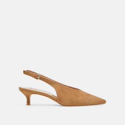 DV Alenna Light Brown Suede Kitten Heel