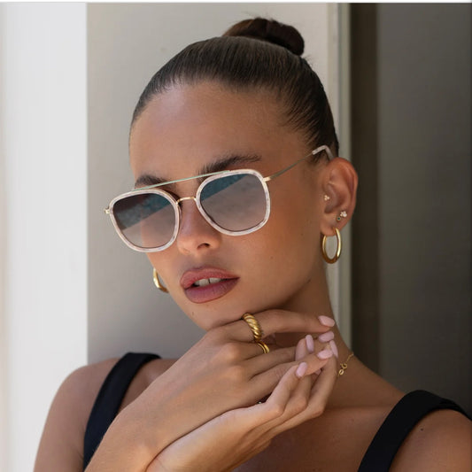 Weston White Pearl Sunnies