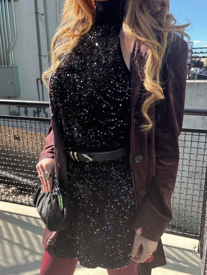 Dark Chocolate Tailored Collar Jacket