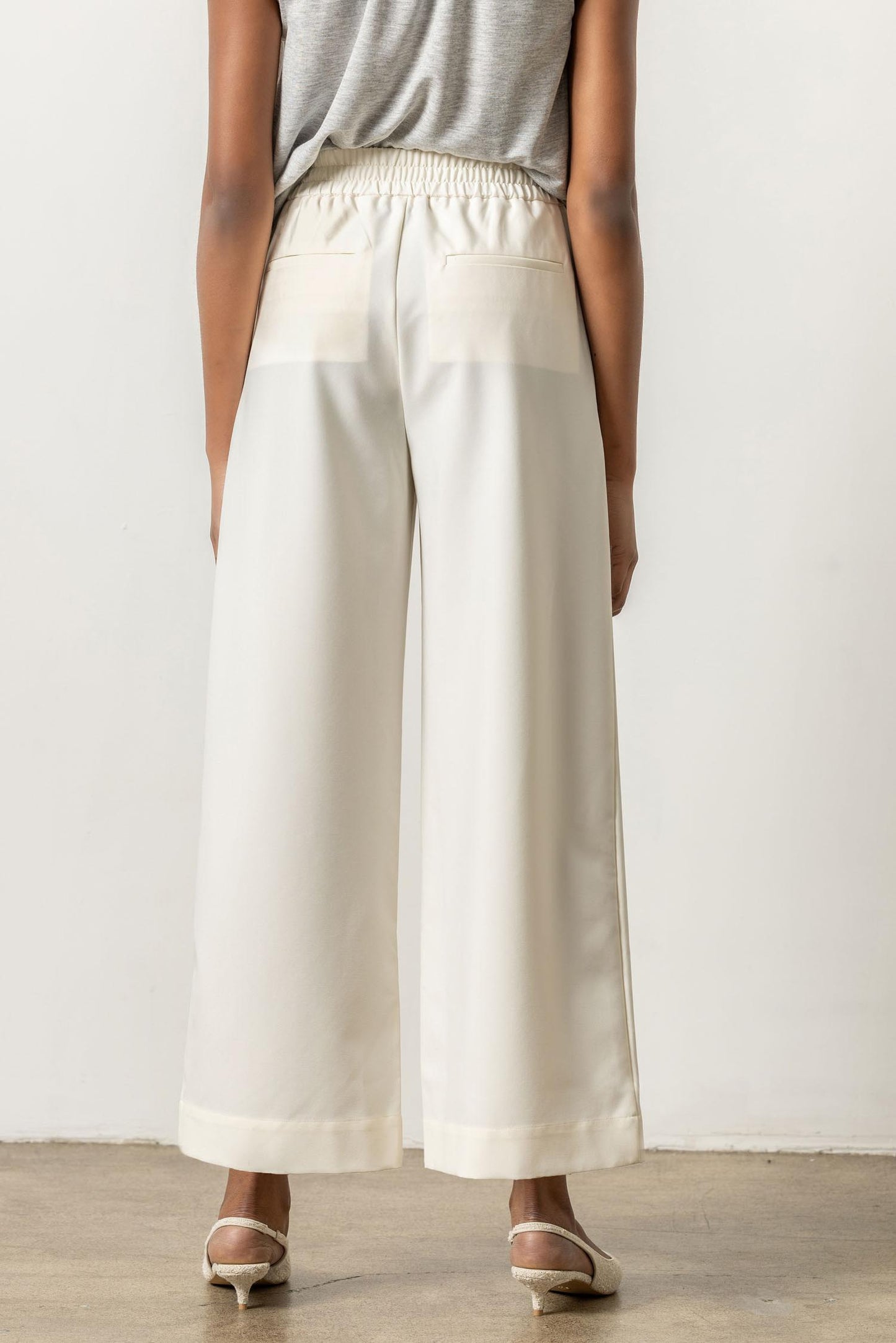 Winter White Wide Leg Pant