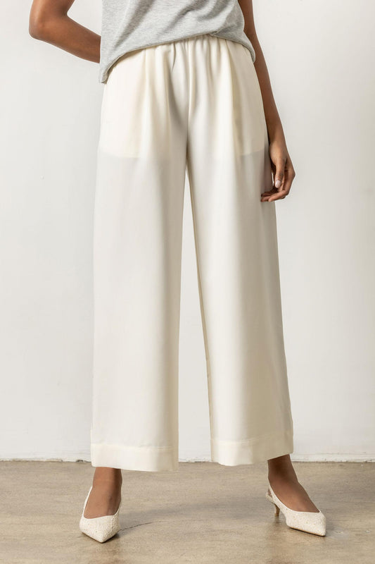 Winter White Wide Leg Pant