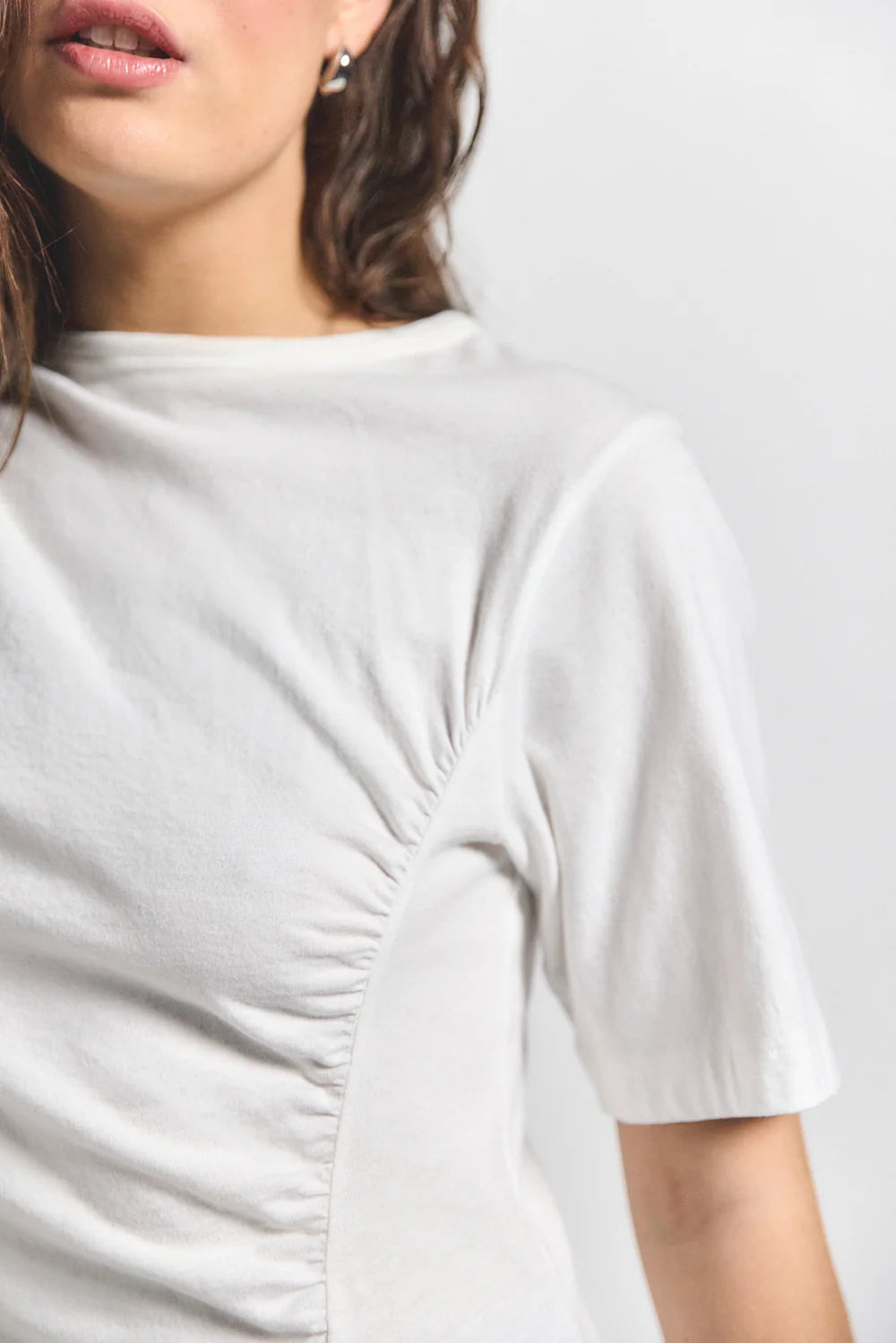Frederic Ruched Short Sleeve Tee