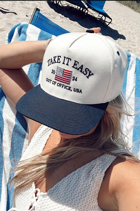 Take It Easy Vintage Trucker Hat