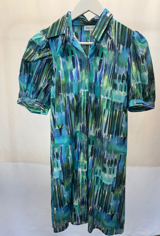 Mutil Blue Collar Dress
