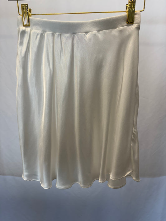 Cream Silk Skirt