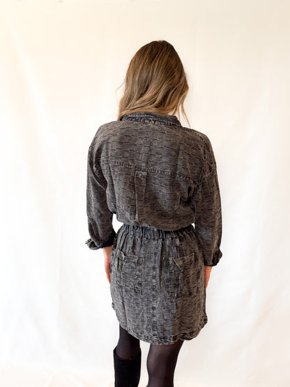Adoria Textured Denim Dress