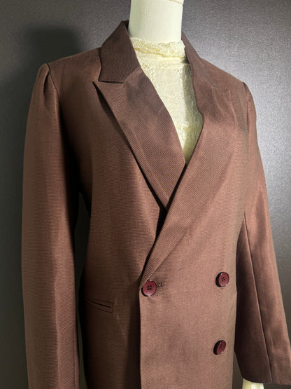 Chocolate Double Breasted Blazer