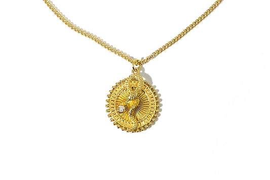 RN Queen Snake Medallion Necklace