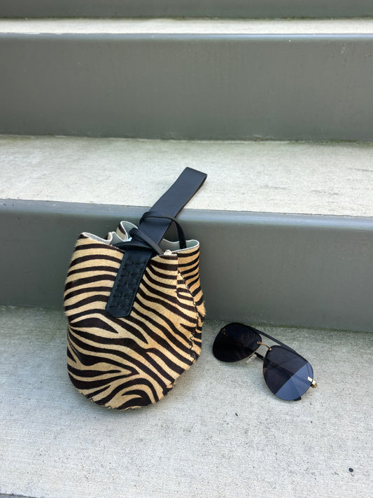Navigli Bag Calf Hair Brown Zebra