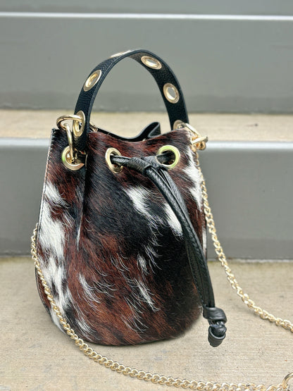 Demi Bucket Bag in Calico