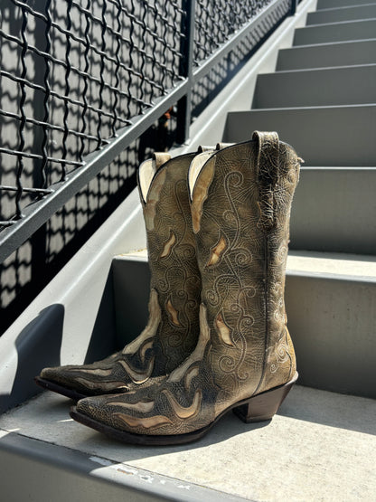 Brown Vintage Cowboy Boots