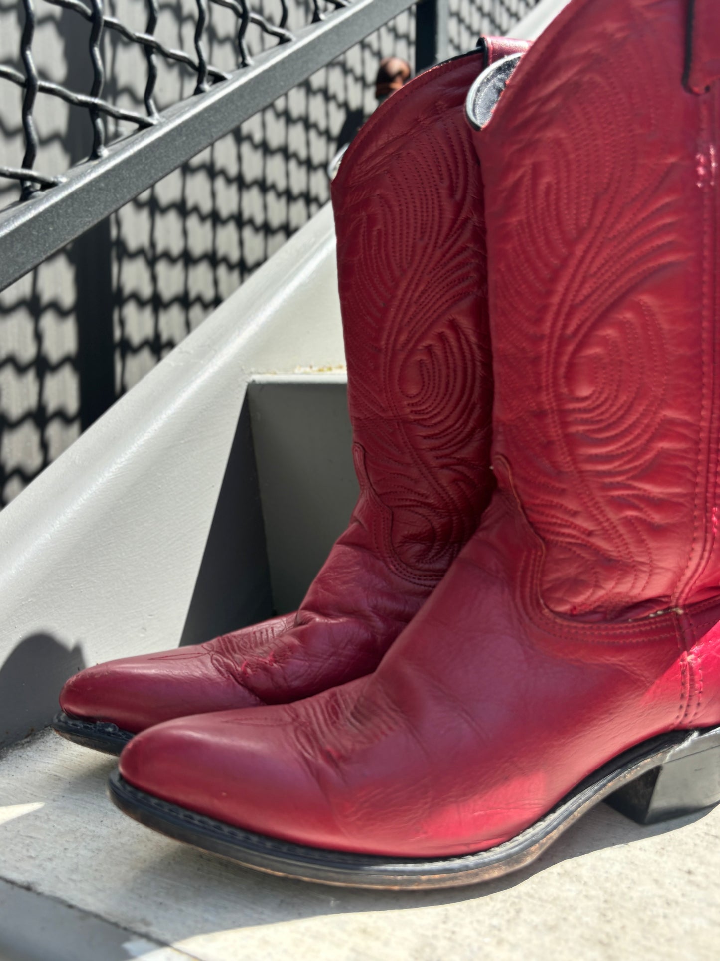 Red Vintage Cowboy Boots