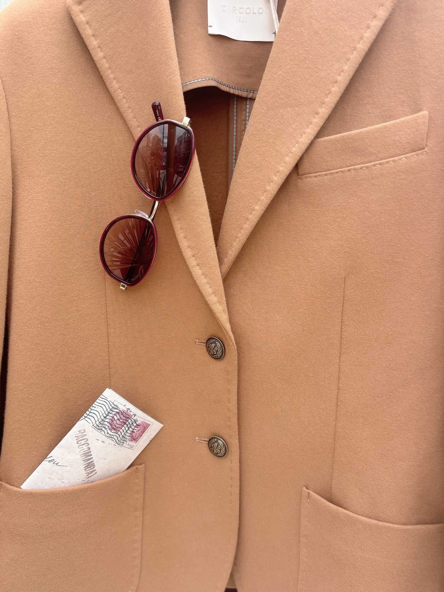 Circolo Tan Blazer