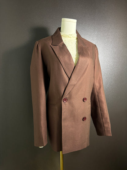 Chocolate Double Breasted Blazer