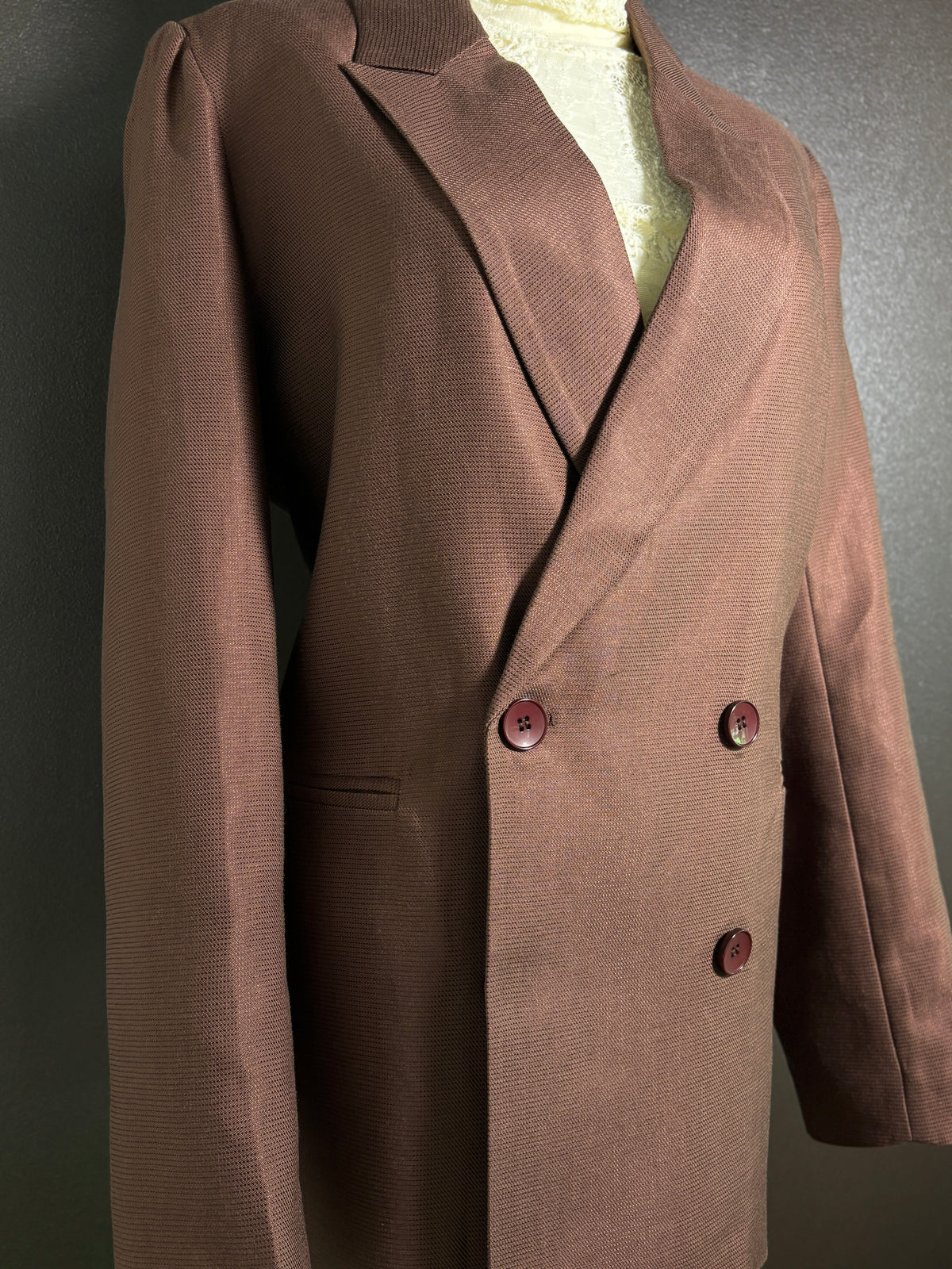 Chocolate Double Breasted Blazer
