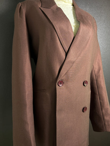 Chocolate Double Breasted Blazer