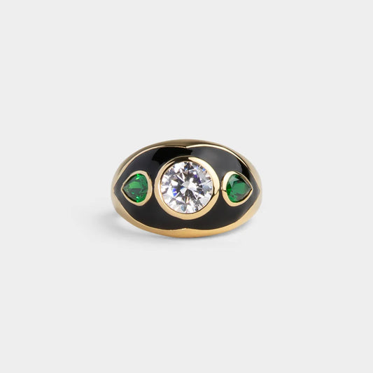 Luna Nera Cocktail Ring