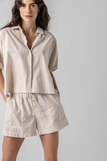 Stripe Boxy Button Down