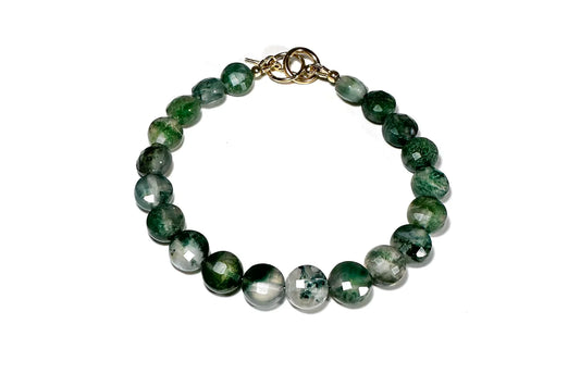 RN Moss Agate Narrow Bracelet