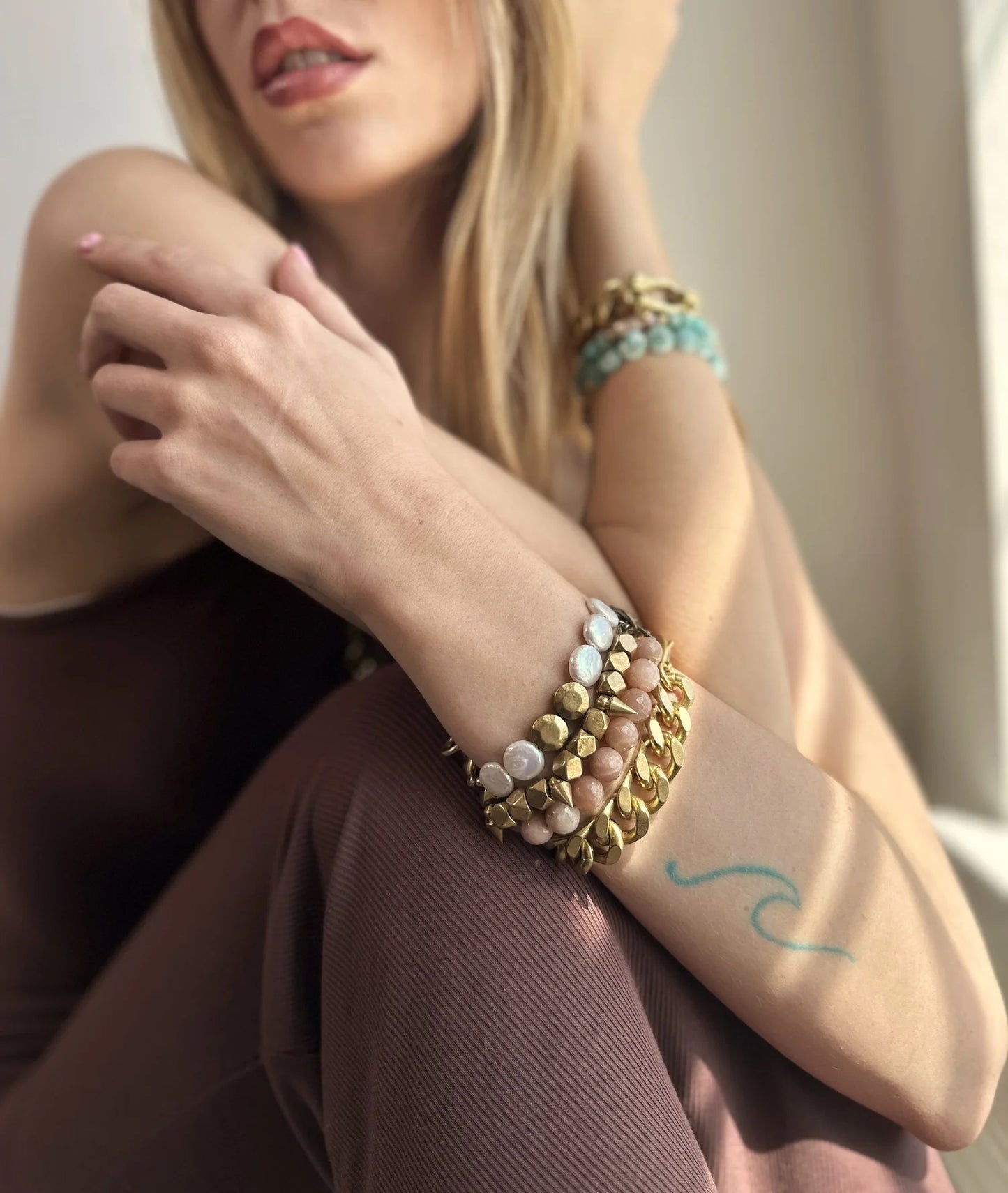 RN Remix Peach Moonstone Bracelet