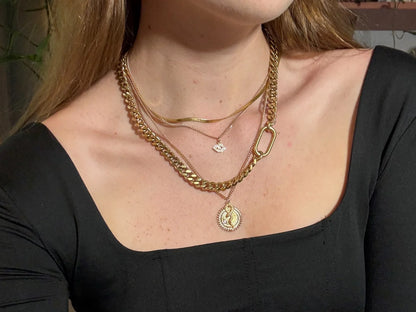 RN Queen Snake Medallion Necklace
