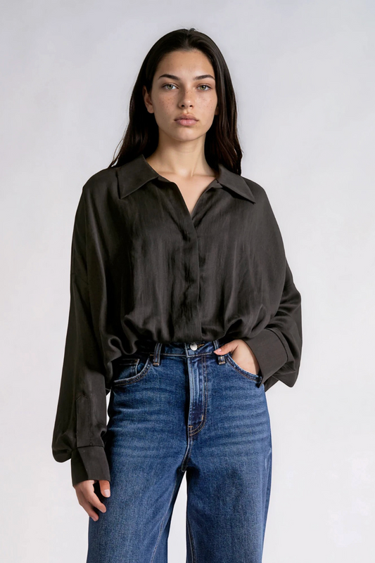 Black Longsleeve Bodysuit