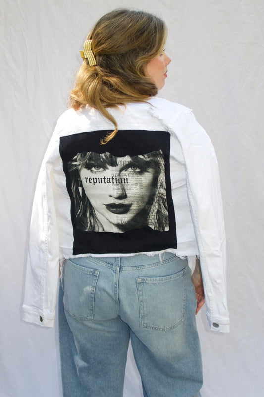 Taylor White Denim Jacket