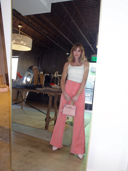 Ana Flared Jeans in Coral