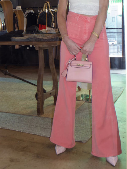 Ana Flared Jeans in Coral