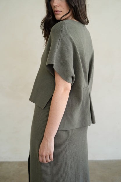 Hidden Button Closure Sweater Cardigan